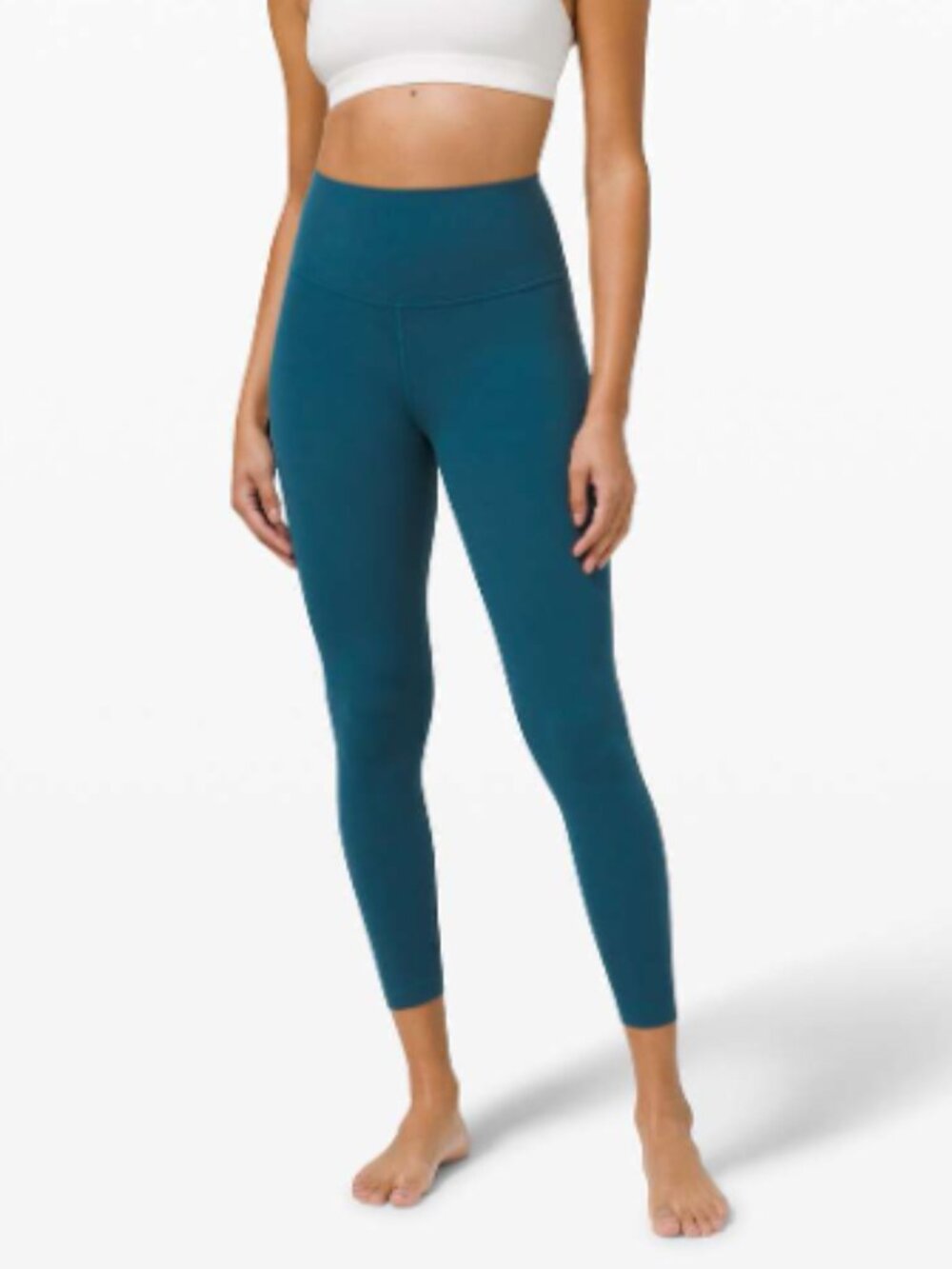 Lululemon Align Pant Leggings 25" Blue Borealis High Rise Tights Nulu Size 14